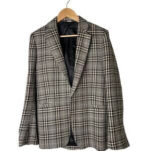 Toteme oversized check print blazer size M